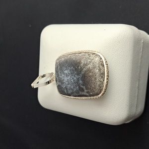 Sterling Silver Dendritic Opal Pendant with 22" Sterling silver chain (7)